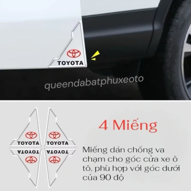 Bộ 2-4 Miếng Dán Góc Cửa Xe Hơi Silicon Trong Suốt Chống Va Chạm Trầy Xước - Lo Go Đa Dạng Hãng Xe - Gia 22.000 VND 5