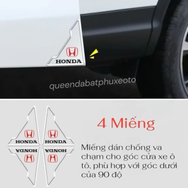 Bộ 2-4 Miếng Dán Góc Cửa Xe Hơi Silicon Trong Suốt Chống Va Chạm Trầy Xước - Lo Go Đa Dạng Hãng Xe - Gia 22.000 VND 6