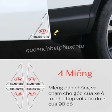 Bộ 2-4 Miếng Dán Góc Cửa Xe Hơi Silicon Trong Suốt Chống Va Chạm Trầy Xước - Lo Go Đa Dạng Hãng Xe - Gia 22.000 VND 10