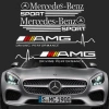 Bộ 2 Đề Can Dán Gương Chiếu Hậu Mercedes-Benz AMG C200 C260 S400 S450 G350 G500 - Giá chỉ 68.072 VND