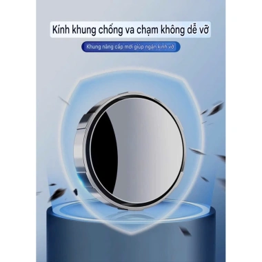 Bộ 2 gương cầu lồi viền trắng, kính chiếu hậu xoay 360 độ, xóa điểm mù - 60.000₫ 4