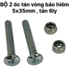 Bộ 2 Ốc Tán Vòng Bảo Hiểm - Giá Ưu Đãi 9.520₫, Độ Bền Cao, Lắp Đặt Dễ Dàng
