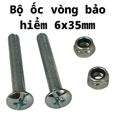 Bộ 2 Ốc Tán Vòng Bảo Hiểm - Giá Ưu Đãi 9.520₫, Độ Bền Cao, Lắp Đặt Dễ Dàng 10 Bộ 2 Ốc Tán Vòng Bảo Hiểm - Giá Ưu Đãi 9.520₫, Độ Bền Cao, Lắp Đặt Dễ Dàng 10