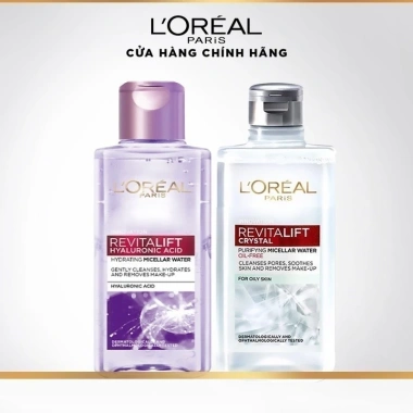 Bộ 2 tẩy trang L'Oreal Paris cấp ẩm kiềm dầu Quà tặng không bán giảm giá 20% chỉ 700.000₫