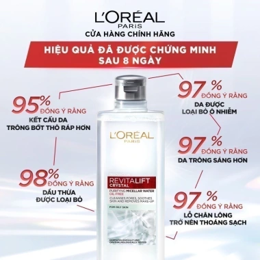 Bộ 2 tẩy trang L'Oreal Paris cấp ẩm kiềm dầu Quà tặng không bán giảm giá 20% chỉ 700.000₫