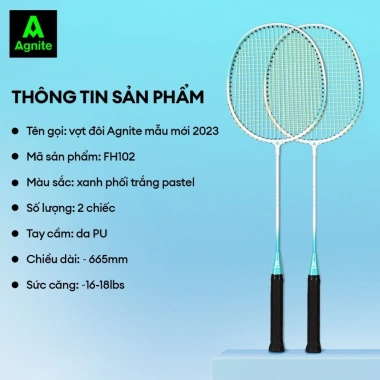 Bộ 2 vợt cầu lông DelixAgnite thế hệ mới - Giá chỉ 146.000đ, siêu bền, tặng túi đựng, nhiều mẫu mã