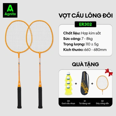 Bộ 2 vợt cầu lông DelixAgnite thế hệ mới - Giá chỉ 146.000đ, siêu bền, tặng túi đựng, nhiều mẫu mã