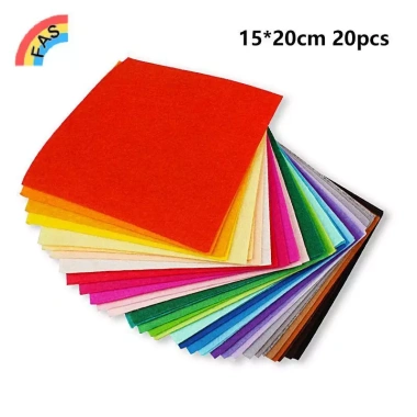 Bộ 20 tấm vải nỉ mềm 1mm - 20 màu đa dạng, lý tưởng cho dự án thủ công DIY 9 Bộ 20 tấm vải nỉ mềm 1mm - 20 màu đa dạng, lý tưởng cho dự án thủ công DIY 9