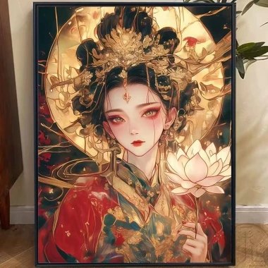 Bộ 2.025 Trung Quốc Cổ Cô Gái Chữ Thập Phong Cách Mới Ren Thêu Gói Thêu Giá 325k 7