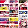 Bộ 24 Đề Can Vinyl Chống Thấm Nước Anime Nhật Bản và Dán Xe Máy Laptop Xe Hơi