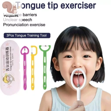 Bộ 3 Cái Đầu Lưỡi Trẻ Em - Tập Thể Dục Miệng, Cải Thiện Phát Âm, Ưu Đãi 149.160 VND