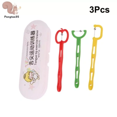 Bộ 3 Cái Đầu Lưỡi Trẻ Em - Tập Thể Dục Miệng, Cải Thiện Phát Âm, Ưu Đãi 149.160 VND