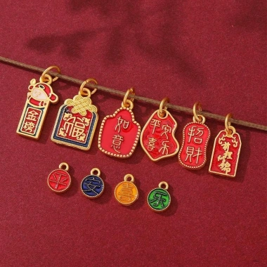 Bộ 3 Charm Tết treo may mắn - bon sai, chậu hoa len, thú bông handmade, chỉ 15.000 5 Bộ 3 Charm Tết treo may mắn - bon sai, chậu hoa len, thú bông handmade, chỉ 15.000 5