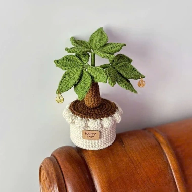 Bộ 3 Charm Tết treo may mắn - bon sai, chậu hoa len, thú bông handmade, chỉ 15.000 9 Bộ 3 Charm Tết treo may mắn - bon sai, chậu hoa len, thú bông handmade, chỉ 15.000 9