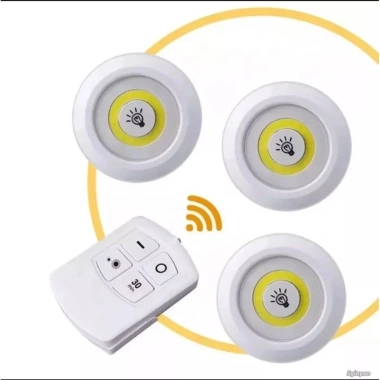 Bộ 3 đèn LED remote, hẹn giờ, trang trí phòng ngủ, hành lang, cầu thang - 109.000₫