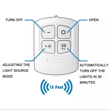 Bộ 3 đèn LED remote, hẹn giờ, trang trí phòng ngủ, hành lang, cầu thang - 109.000₫