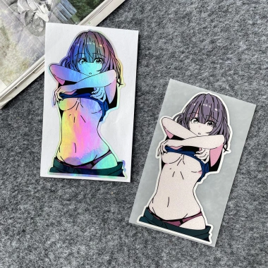 Bộ 32 miếng dán JDM Anime phản quang chống thấm nước cho xe hơi - Decal tạo kiểu, dán cửa, thân xe, cửa sổ