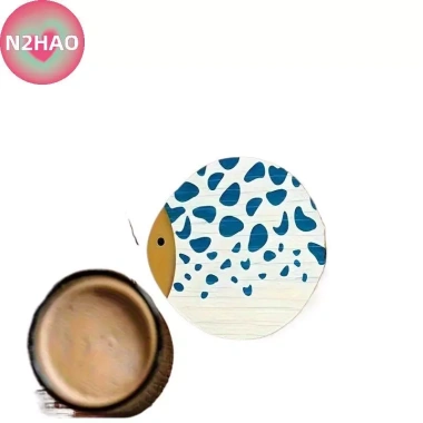 Bộ 4 Đế Lót Ly Gỗ Hình Cá Đánh Trứng Chịu Nhiệt Phụ Kiện Cà Phê và Trà, Giá 75.600₫ 9