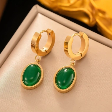 Bộ 4 Trang Sức Kim Cương Giả Xanh Vintage - Vòng Cổ Choker, Vòng Tay, Bông Tai - Sang Trọng, Phù Hợp Tiệc - 136.400₫