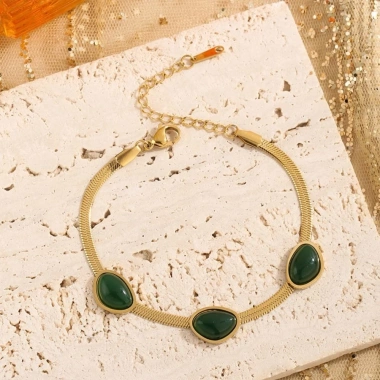 Bộ 4 Trang Sức Kim Cương Giả Xanh Vintage - Vòng Cổ Choker, Vòng Tay, Bông Tai - Sang Trọng, Phù Hợp Tiệc - 136.400₫
