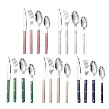 Bộ 4X Thép Không Gỉ Pháp Flatware cho Nhà Hàng – Muỗng, Nĩa, Dĩa, Cắt – 189.200₫