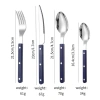 Bộ 4X Thép Không Gỉ Pháp Flatware cho Nhà Hàng – Muỗng, Nĩa, Dĩa, Cắt – 189.200₫ 10