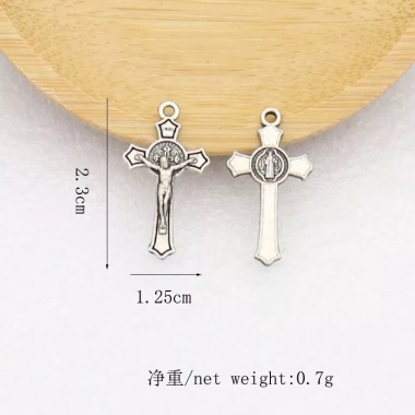 Bộ 5 Cái Lốc Kim Loại Cơ Đốc - Thánh Giá Chúa Giêsu, Dây Chuyền Công Giáo - Giá Ưu Đãi 37,950₫