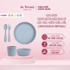 Bộ 5 món dụng cụ ăn dặm cho bé - Bát Đĩa Cốc Thìa Nĩa pastel Kinni, Made in Việt Nam, an toàn, giảm giá 350.000₫