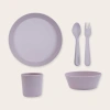 Bộ 5 món dụng cụ ăn dặm cho bé - Bát Đĩa Cốc Thìa Nĩa pastel Kinni, Made in Việt Nam, an toàn, giảm giá 350.000₫ 10
