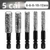 Bộ 5 mũi khoan kim cương chuôi lục giác 6-12mm cho gạch men, đá cẩm thạch, đá hoa cương - Giá ưu đãi 89.046₫ 9