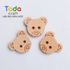 Bộ 5 nút gỗ mini hình mặt gấu xinh xinh – giá 11.000₫, phụ kiện dễ thương