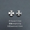 Bộ 50 Hợp kim Đục lỗ chữ thập - Miếng đệm DIY cho vòng tay, vòng cổ, trang sức, kết nối phụ kiện, giá ưu đãi 66.550đ 6