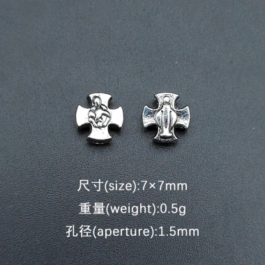 Bộ 50 Hợp kim Đục lỗ chữ thập - Miếng đệm DIY cho vòng tay, vòng cổ, trang sức, kết nối phụ kiện, giá ưu đãi 66.550đ 6 Bộ 50 Hợp kim Đục lỗ chữ thập - Miếng đệm DIY cho vòng tay, vòng cổ, trang sức, kết nối phụ kiện, giá ưu đãi 66.550đ 6