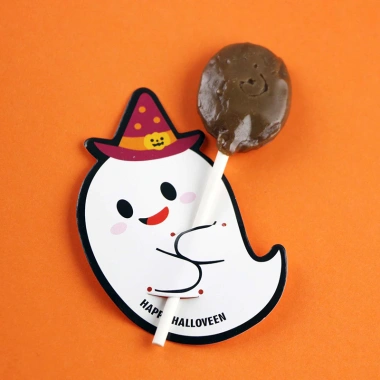 Bộ 50 Thẻ Giấy Halloween Hình Ma Bí Ngô, Kẹo & Kẹo Mút - Chỉ 56.100₫