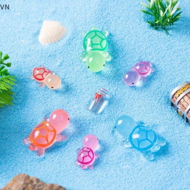 Bộ 6 Đèn Dạ Quang Nhựa Rùa Mingxuan2 – Trang Trí Ô Tô, Sân Vườn, Quà Tặng Dễ Thương Giá Ưu Đãi 39.600₫
