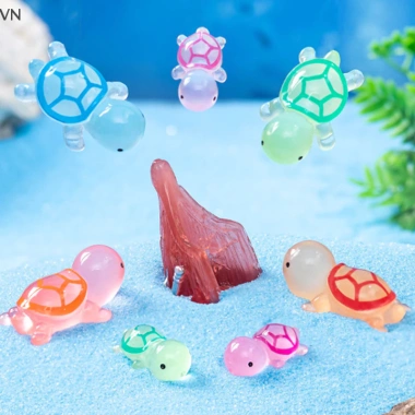 Bộ 6 Đèn Dạ Quang Nhựa Rùa Mingxuan2 – Trang Trí Ô Tô, Sân Vườn, Quà Tặng Dễ Thương Giá Ưu Đãi 39.600₫