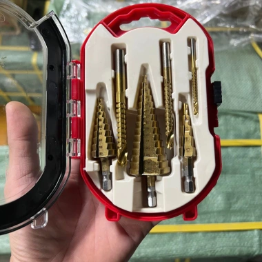 Bộ 6 mũi khoan tháp đa năng TAYO HSS mạ Titan Siêu bền cưa thép gió giảm giá 46k