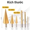 Bộ 6 mũi khoan tháp đa năng TAYO HSS mạ Titan Siêu bền cưa thép gió giảm giá 46k 3