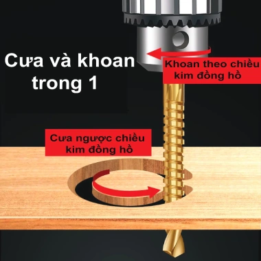 Bộ 6 mũi khoan tháp đa năng TAYO HSS mạ Titan Siêu bền cưa thép gió giảm giá 46k