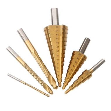 Bộ 6 mũi khoan tháp đa năng TAYO HSS mạ Titan Siêu bền cưa thép gió giảm giá 46k