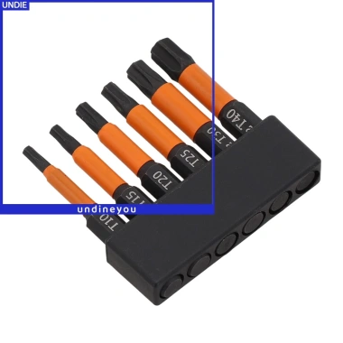 Bộ 6 mũi tuốc nơ vít Torx 50mm, 14 chân T10‑T40 – Bền bì, Giá ưu đãi 81.400₫