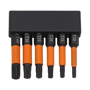 Bộ 6 mũi tuốc nơ vít Torx 50mm, 14 chân T10‑T40 – Bền bì, Giá ưu đãi 81.400₫ 8