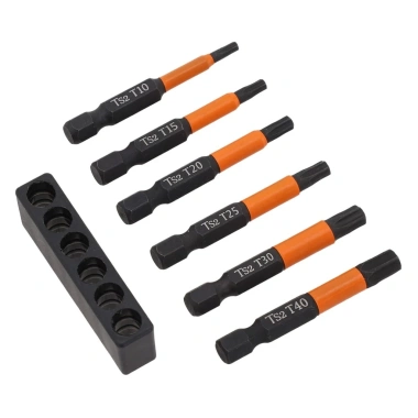 Bộ 6 mũi tuốc nơ vít Torx 50mm, 14 chân T10‑T40 – Bền bì, Giá ưu đãi 81.400₫ 9