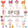 Bộ 8 Búp Bê Lalaloopsy Mini 8cm + Thú Cưng Phụ Kiện - Đồ Chơi Thời Trang Trẻ Em 2