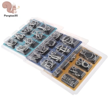Bộ 8 Đồ Chơi Xếp Hình Kim Loại IQ Mind Brain Teaser - Giá 65.890₫, Giảm Xẻ COD