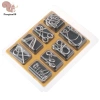 Bộ 8 Đồ Chơi Xếp Hình Kim Loại IQ Mind Brain Teaser - Giá 65.890₫, Giảm Xẻ COD 6