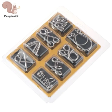 Bộ 8 Đồ Chơi Xếp Hình Kim Loại IQ Mind Brain Teaser - Giá 65.890₫, Giảm Xẻ COD 6 Bộ 8 Đồ Chơi Xếp Hình Kim Loại IQ Mind Brain Teaser - Giá 65.890₫, Giảm Xẻ COD 6