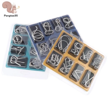 Bộ 8 Đồ Chơi Xếp Hình Kim Loại IQ Mind Brain Teaser - Giá 65.890₫, Giảm Xẻ COD 8 Bộ 8 Đồ Chơi Xếp Hình Kim Loại IQ Mind Brain Teaser - Giá 65.890₫, Giảm Xẻ COD 8