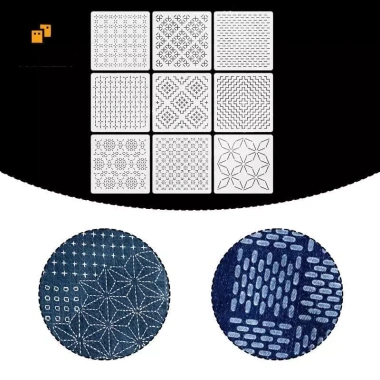 Bộ 9 mẫu thực hành thêu và vẽ đường - Giá ưu đãi 75.900₫, chất lượng cao, dễ học