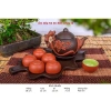 Bộ ấm chén đắp hoa, khay lá gốm Bát Tràng - Bộ trà sang trọng, giá chỉ 210.000 4